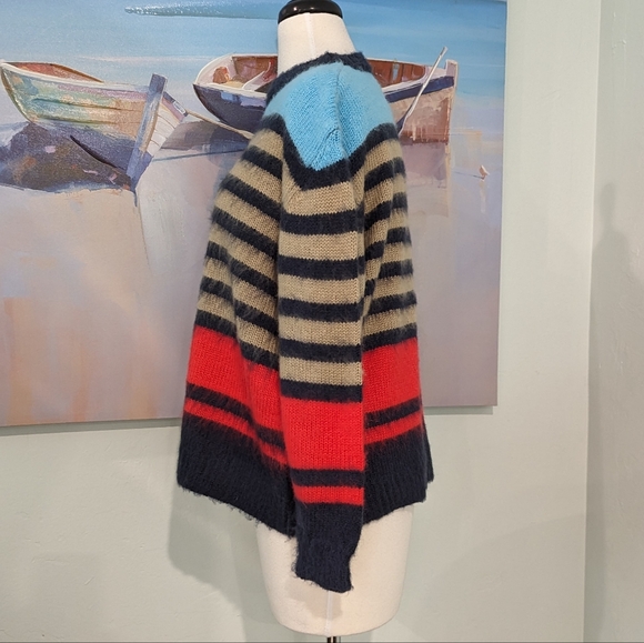 Solution striped fuzzy sweater - Picture 3 of 7